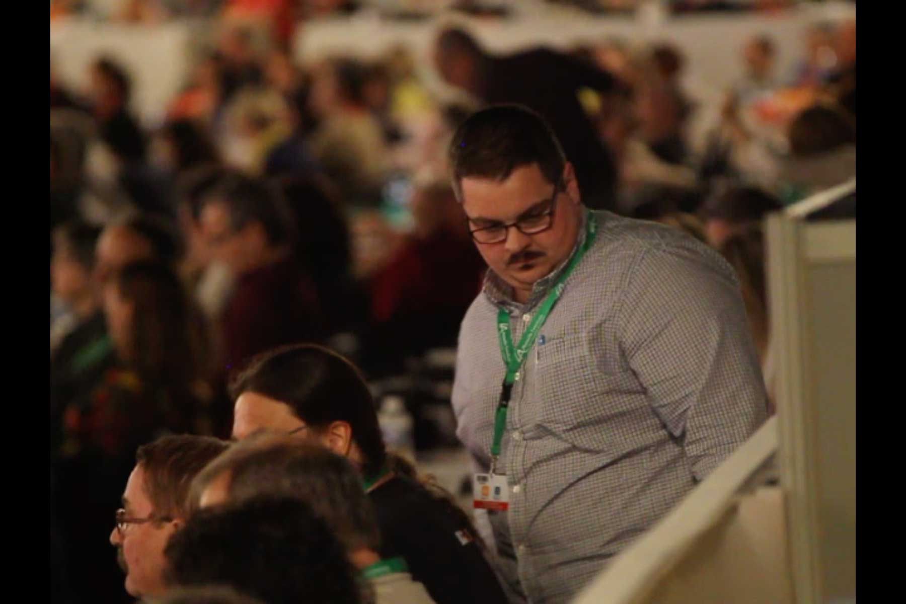 Der Gewerkschafter Tenessee Garcia auf dem 51. Kongress der CGT  Fotografie von Heiko Schäfer