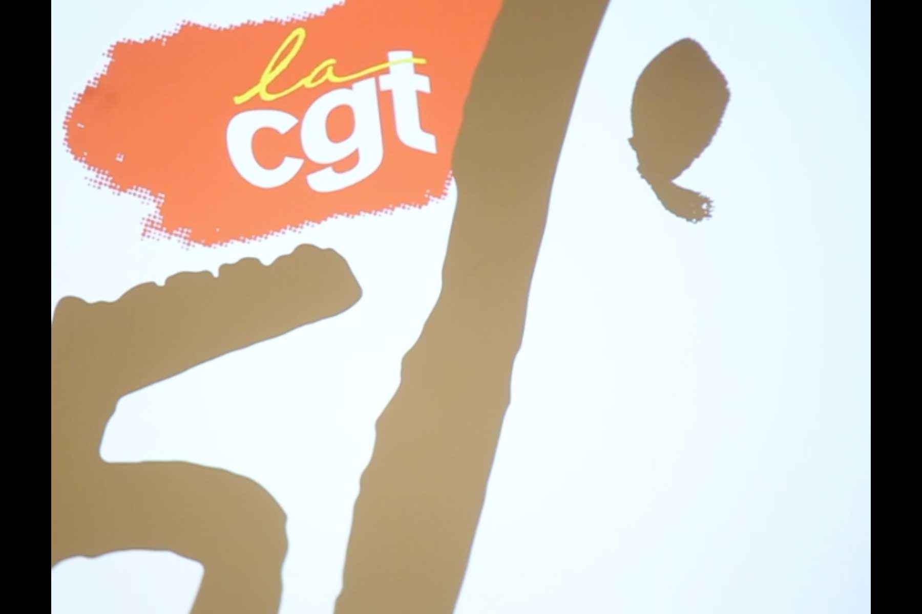 Projektion mit einem Teil der Grafik des 51. Kongress in Marseille  Fotografie von Heiko Schäfer