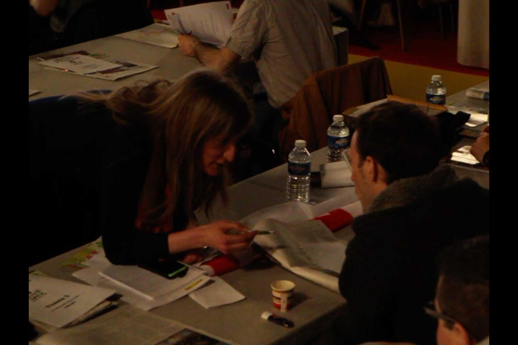 Der Gewerkschafter Tenessee Garcia und Emmanuel Roux auf dem 51. Kongress der CGT  Fotografie von Heiko Schäfer