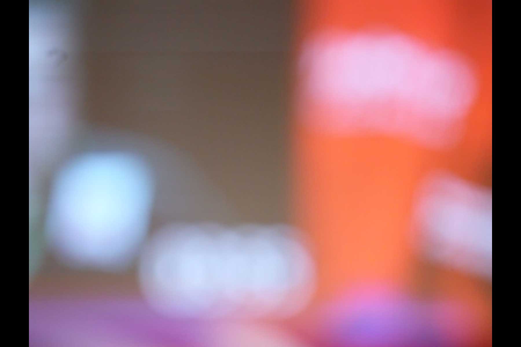 verschwommene Aufnahme einer Projektion auf dem Kongress der CGT  Fotografie von Heiko Schäfer