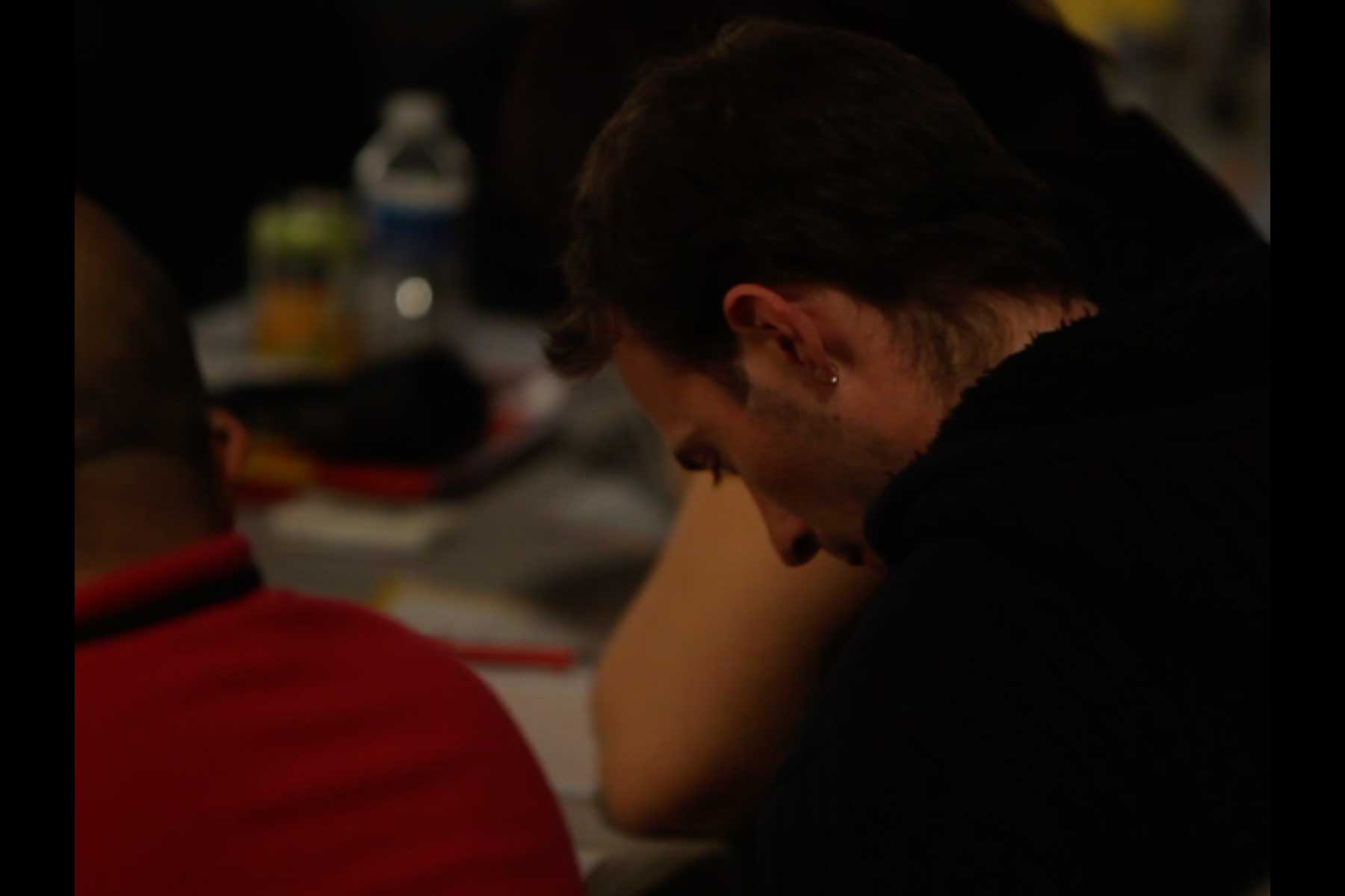 Der Gewerkschafter Emmanuel Roux auf seinem Platz auf dem 51. Kongress der CGT  Fotografie von Heiko Schäfer