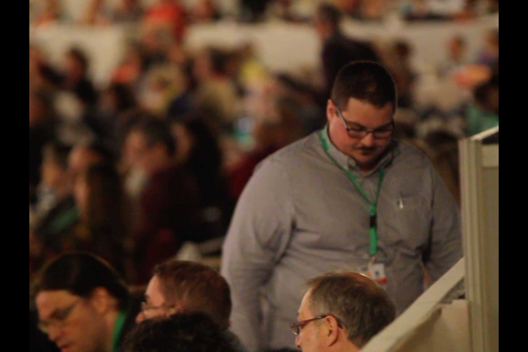 Der Gewerkschafter Tenessee Garcia auf dem 51. Kongress der CGT  Fotografie von Heiko Schäfer