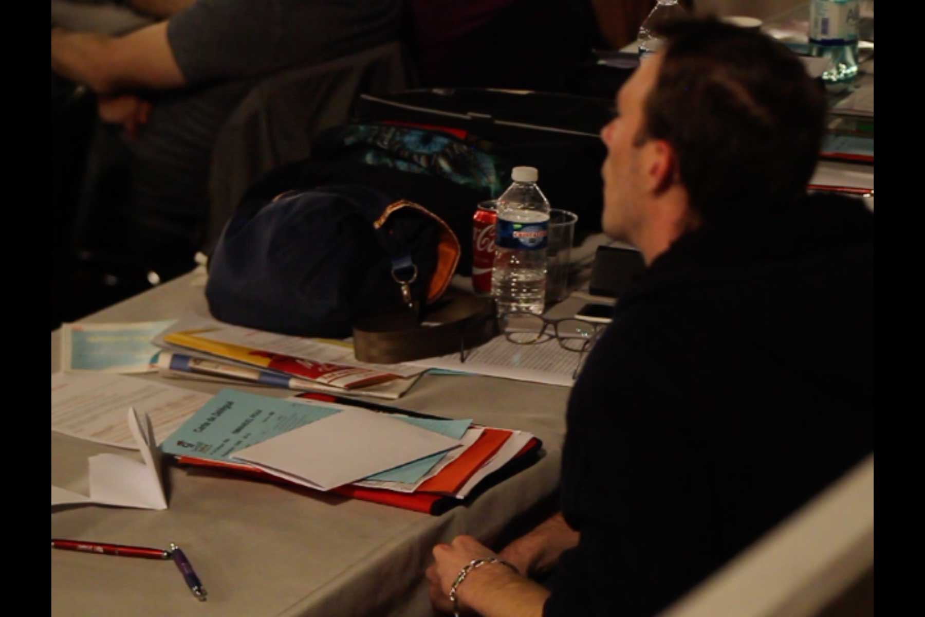 Der Gewerkschafter Emmanuel Roux auf dem 51. Kongress der CGT  Fotografie von Heiko Schäfer