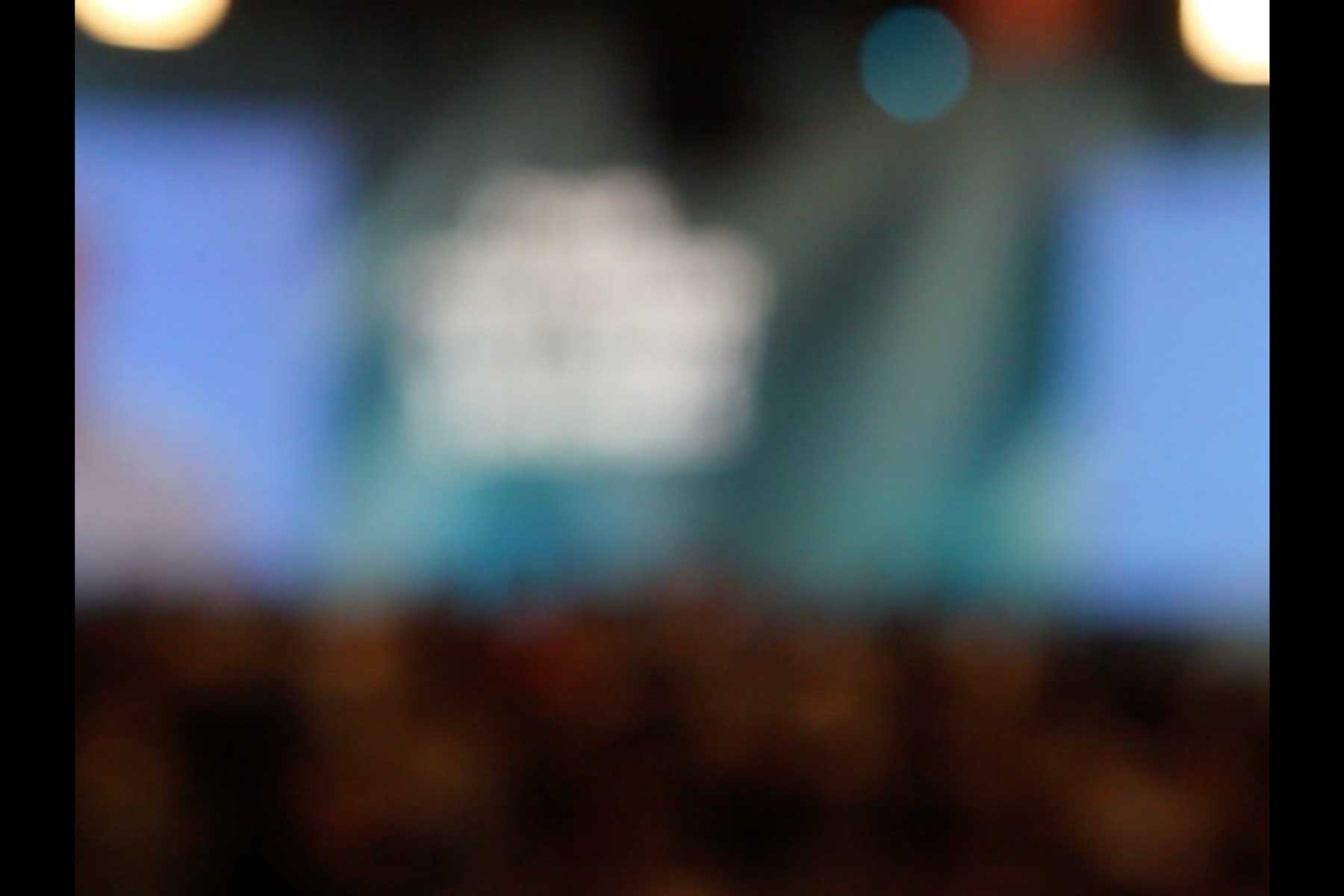 Der Generalsekretär der CGT am Rednerpult  Fotografie von Heiko Schäfer