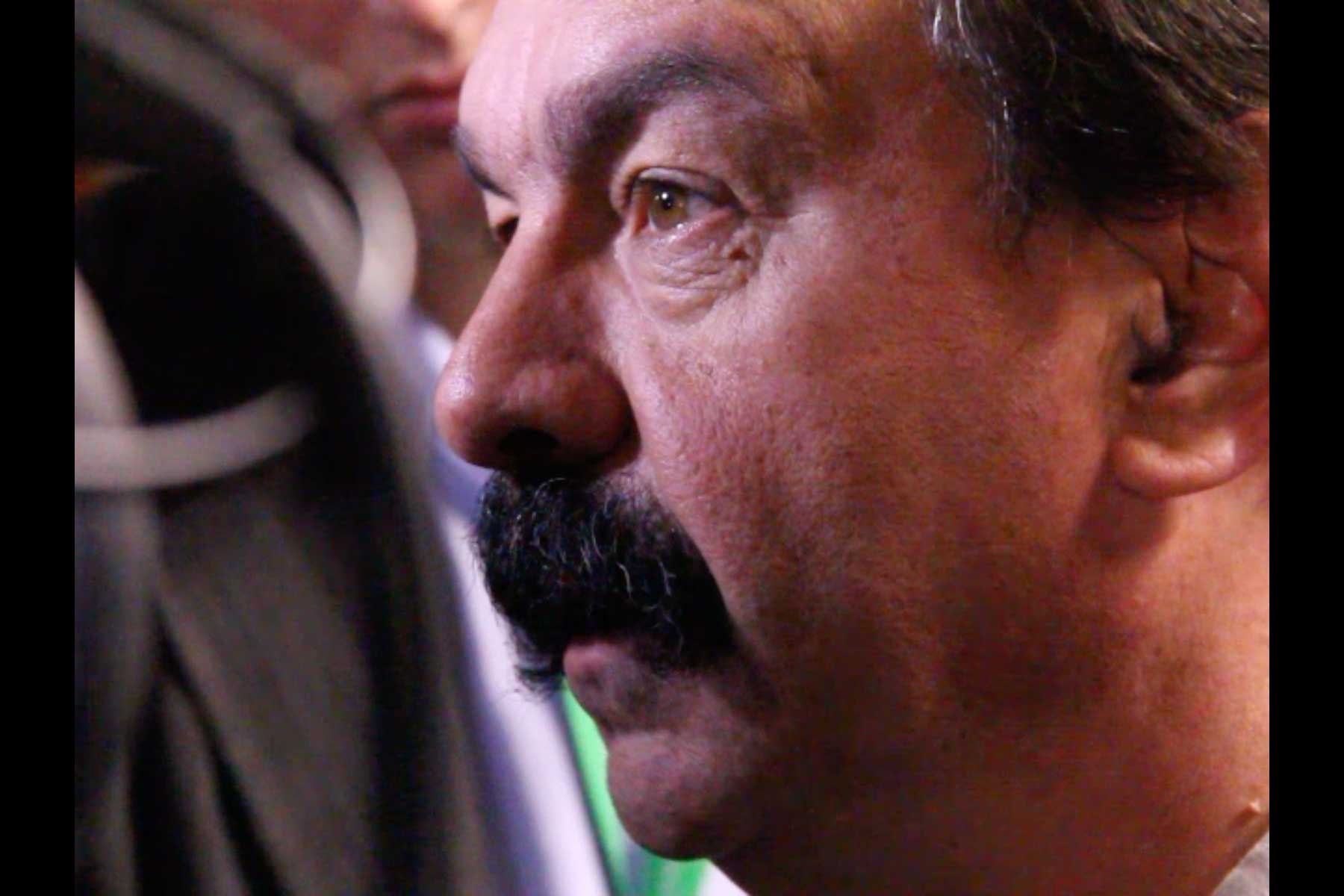 Eine Pressekonferenz mit dem Generalsekretär der CGT Philippe Martinez  Fotografie von Heiko Schäfer