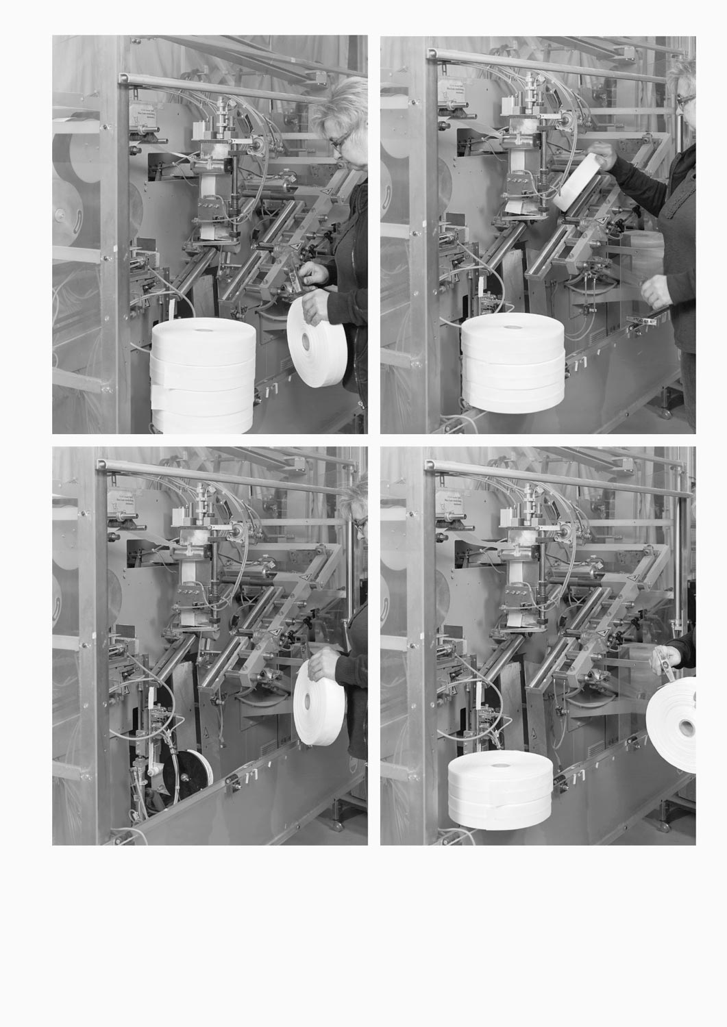 Textilmaschine mit Arm einer Textilarbeiterin der Firma M. Batex  Fotografie von Heiko Schäfer