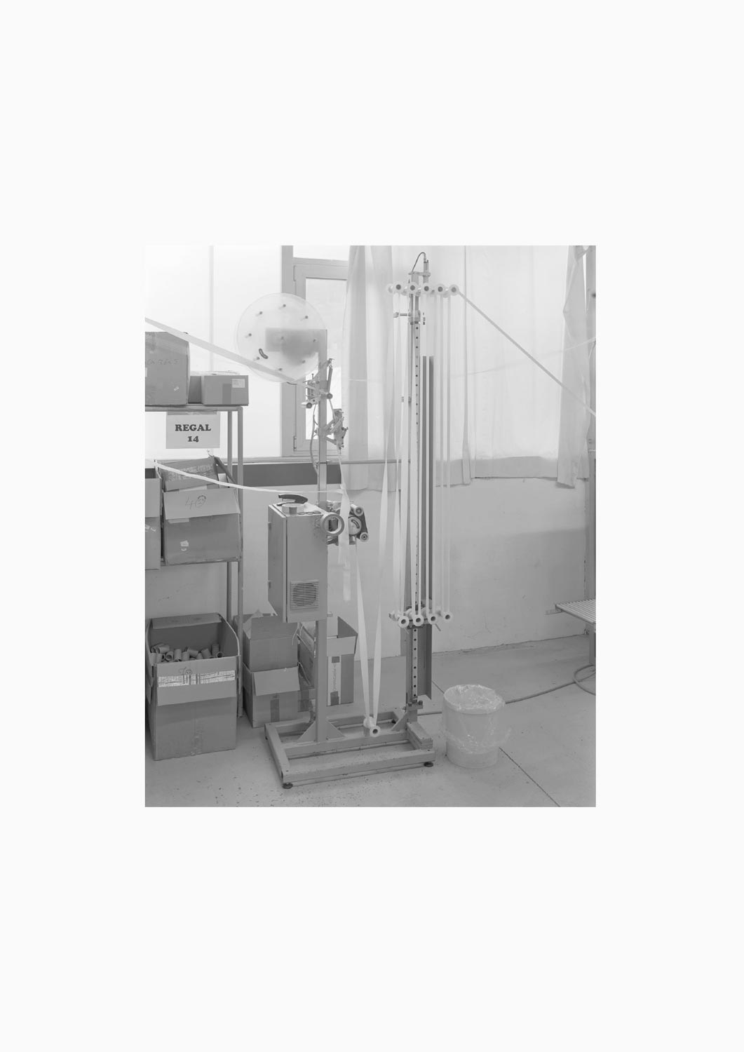 Textilmaschine in der Firma M. Batex  Fotografie von Heiko Schäfer