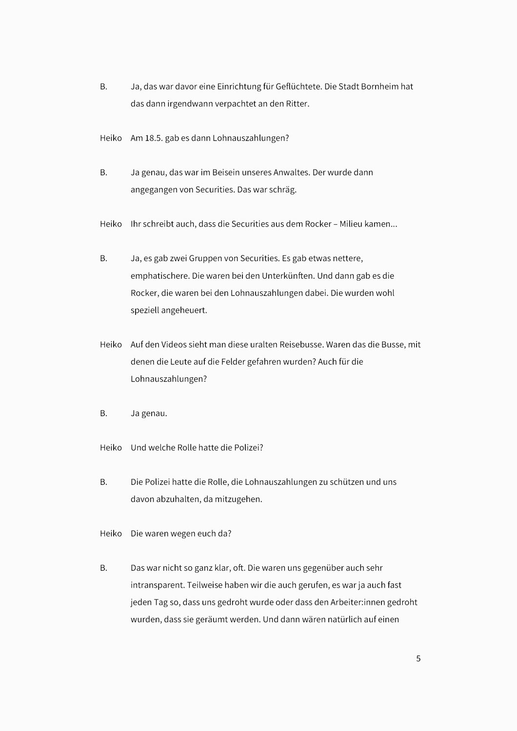 Interview mit einer Gewerkschafterin der FAU  Interview von Heiko Schäfer