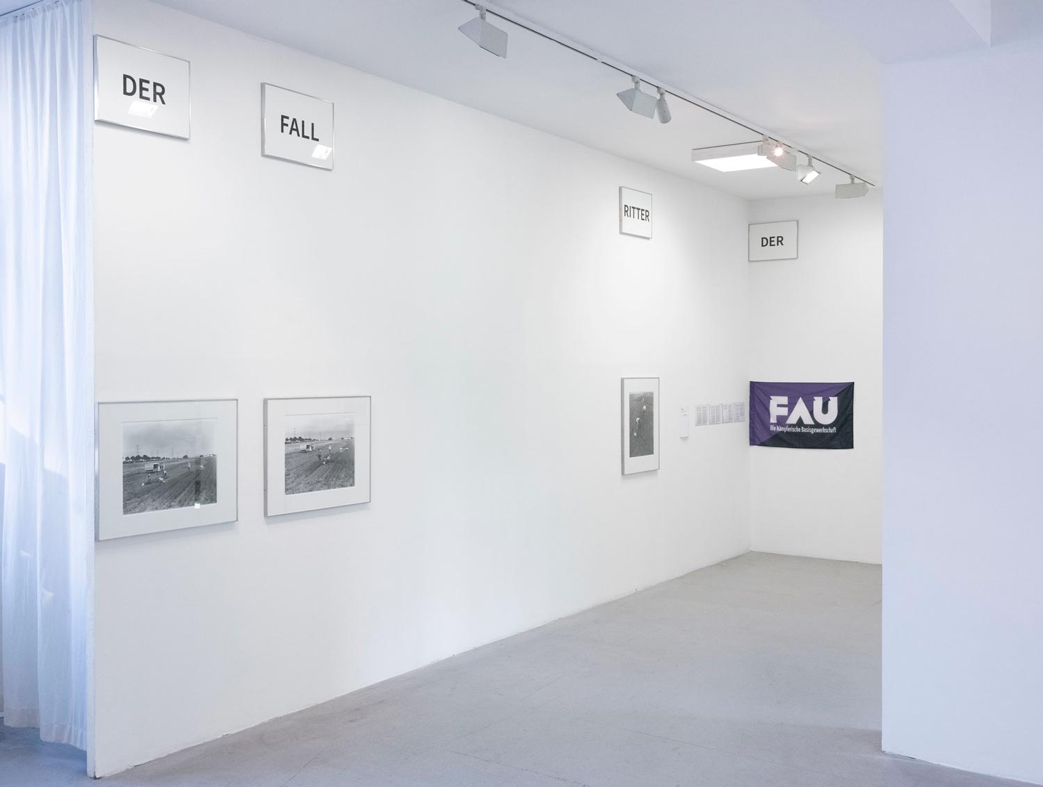 Ausstellungsansicht der Arbeit Die Geschichte eines 